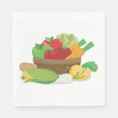野菜かご スタンダードランチョンナプキン (正面)