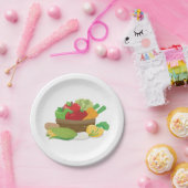 野菜かご ペーパープレート (パーティー)