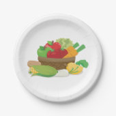 野菜かご ペーパープレート (正面)