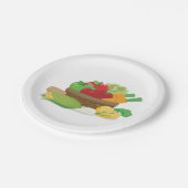 野菜かご ペーパープレート (アングル)