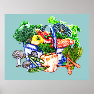 野菜かご ポスター