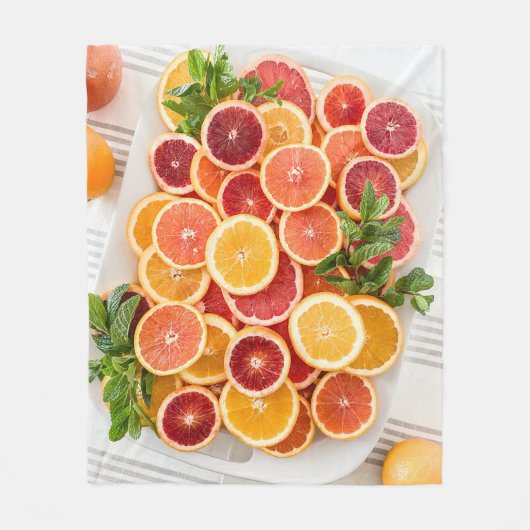 野菜かわいらし フリースブランケット (正面)