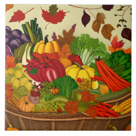 野菜がいっぱい入ったコルヌコピア タイル