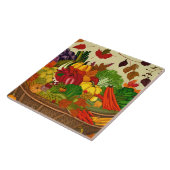 野菜がいっぱい入ったコルヌコピア タイル (側面)