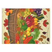 野菜がいっぱい入ったコルヌコピア テーブルクロス (正面(横))