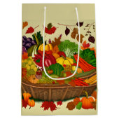 野菜がいっぱい入ったコルヌコピア ミディアムペーパーバッグ (裏面)