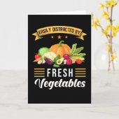 野菜ことわざベジタリアンギフト カード (黄色い花)