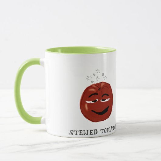 野菜しゃれのおもしろいな時代遅れの野菜のユーモアのあるなマグ マグカップ (左)