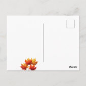 野菜で作られた感謝祭の七面鳥 ポストカード (裏面)