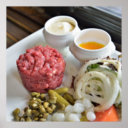 野菜とスパイスのステーキタルタル ポスター (正面)