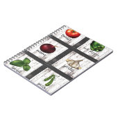 野菜とハーブのモダンなキッチン料理 ノートブック (左側)