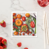 野菜とハーブの収穫 スタンダードカクテルナプキン (インサイチュ)