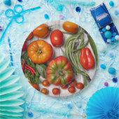 野菜とハーブの収穫 ペーパープレート (パーティー)