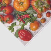 野菜とハーブの収穫 薄葉紙 (詳細)