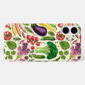 野菜とハーブの庭は白い上で収穫 Case-Mate iPhoneケース (裏面 (横))