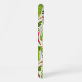 野菜とハーブの庭は白い上で収穫 iPhoneケース (右側面)