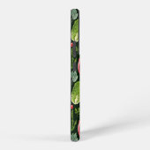 野菜とハーブの庭は黒で収穫 SAMSUNG GALAXYケース (右側面)