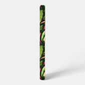 野菜とハーブの庭は黒で収穫 SAMSUNG GALAXYケース (左側面)