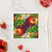 野菜とハーブオーガニック自然野菜の食品 スタンダードカクテルナプキン (インサイチュ)