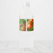 野菜とハーブオーガニック自然野菜の食品 ペットボトルラベル (裏面)