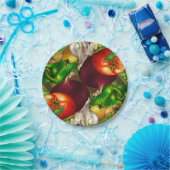 野菜とハーブオーガニック自然野菜の食品 ペーパープレート (パーティー)