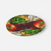 野菜とハーブオーガニック自然野菜の食品 ペーパープレート (アングル)