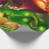 野菜とハーブオーガニック自然野菜の食品 ラッピングペーパー (角)