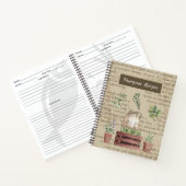 野菜とハーブ素朴な家族エレガントレシピ ノートブック (内部)