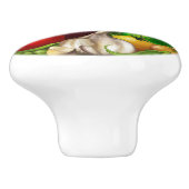 野菜とハーブ 有機 自然 新鮮な食品 セラミックノブ (側面)