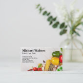 野菜とパスタ 名刺 (スタンド正面)