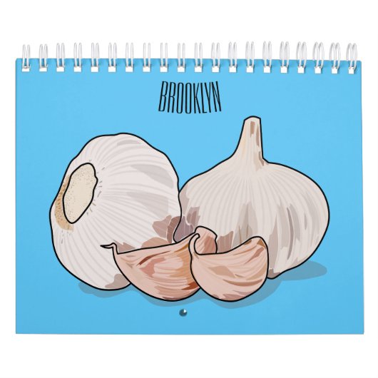 野菜と果物の漫画イラストレーション カレンダー (カバー)