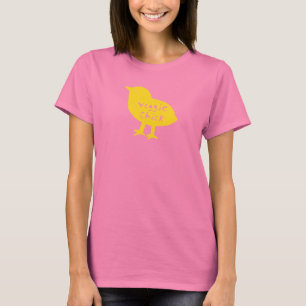 野菜のひよこの迷彩柄のティー(黄色) Tシャツ