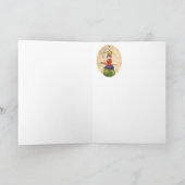 野菜のグリーティングカード付き牛 カード (内部)