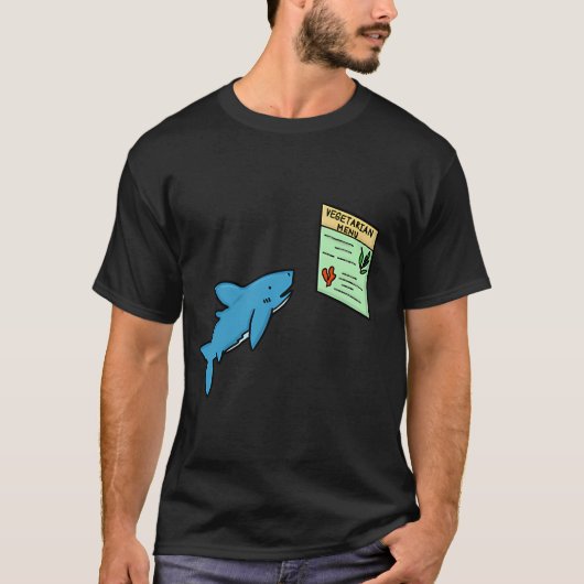 野菜のサメ Tシャツ (正面)