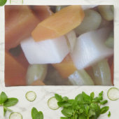 野菜のミックスを愛する キッチンタオル (折り畳み)
