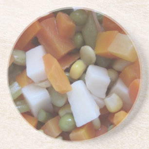 野菜のミックスを愛する コースター