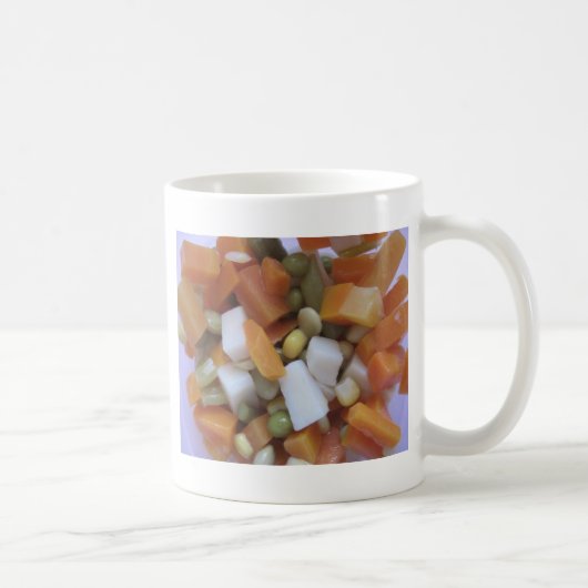 野菜のミックスを愛する コーヒーマグカップ (右)