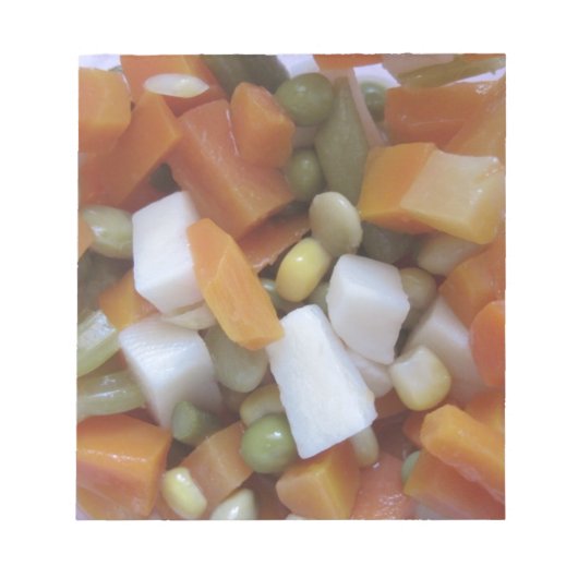野菜のミックスを愛する ノートパッド (正面)