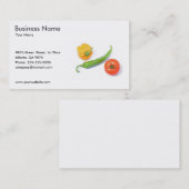 野菜の名刺のテンプレート 名刺 (正面/裏面)