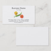 野菜の名刺のテンプレート 名刺 (正面/裏面)