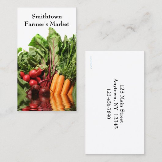 野菜の名刺 名刺 (正面/裏面)