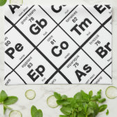 野菜の周期表 キッチンタオル (折り畳み)