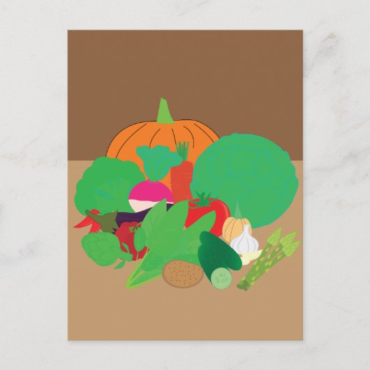 野菜の山のバリエーション ポストカード (正面)