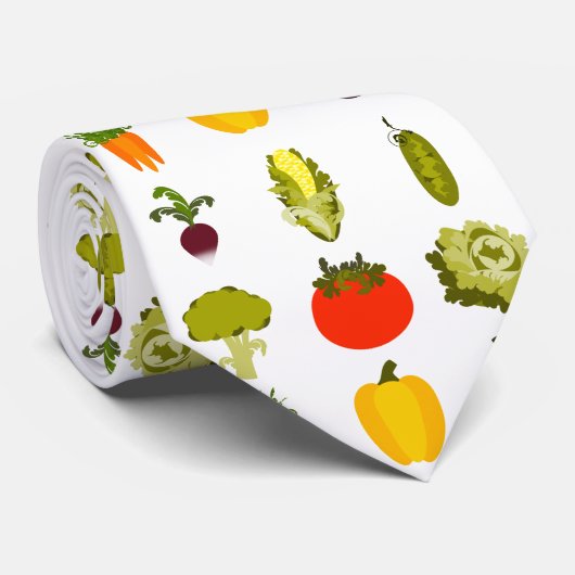 野菜の恋人のタイ ネクタイ (ロール)