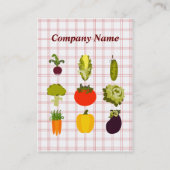 野菜の恋人の名刺 名刺 (裏面)