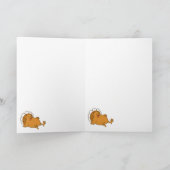 野菜の感謝祭の七面鳥 カード (内部)