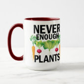 野菜の数が少ない野菜フルーツガーデニングパパ マグカップ (左)