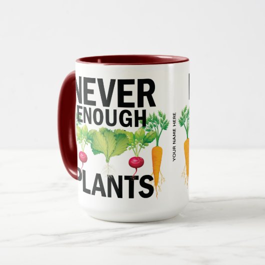 野菜の数が少ない野菜フルーツガーデニングパパ マグカップ (正面左)