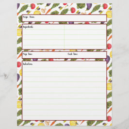 野菜の料理シート