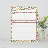 野菜の料理シート (スタンド正面)